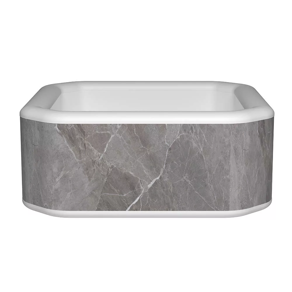 Avenli Bergen sz�rke m�rv�ny mint�s felf�jhat� jakuzzi 170 x 170 x 70 cm, 760 liter